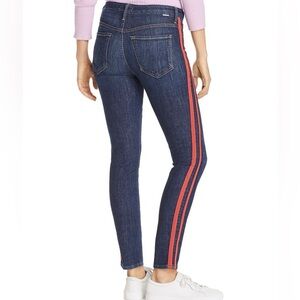 MOTHER The Looker Ankle Fray Skinny Jeans in Speed Racer